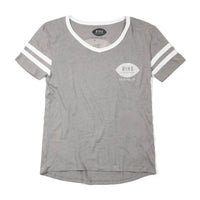 CLASSIC ENCINITAS Women's S/S Varsity T-Shirt - Smoke / White